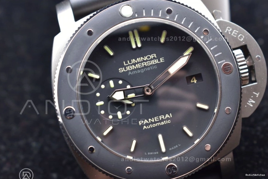 Strap 1003 O Clone V on Edition 1:1 Super Best P.9000 Black PAM389 Rubber BestValue VSF 0416